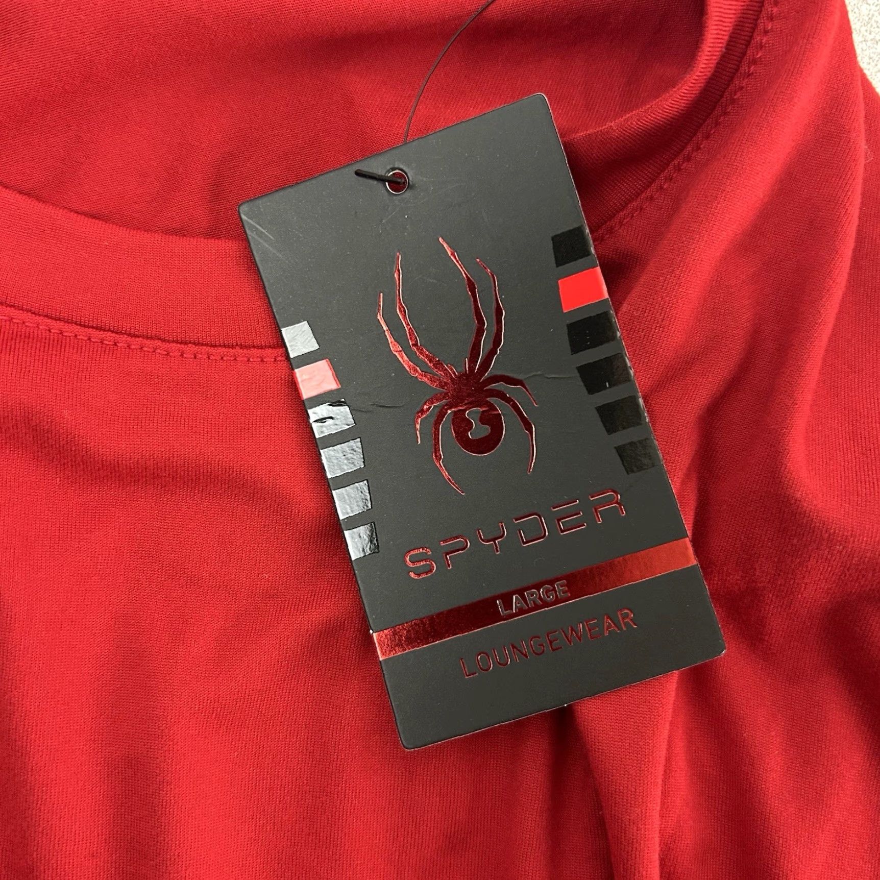 Spyder Spyder Athletic Shirt Mens Large Red T-Shirt Running Training Loungewear Athleisure Size US L / EU 52-54 / 3 - 4 Thumbnail