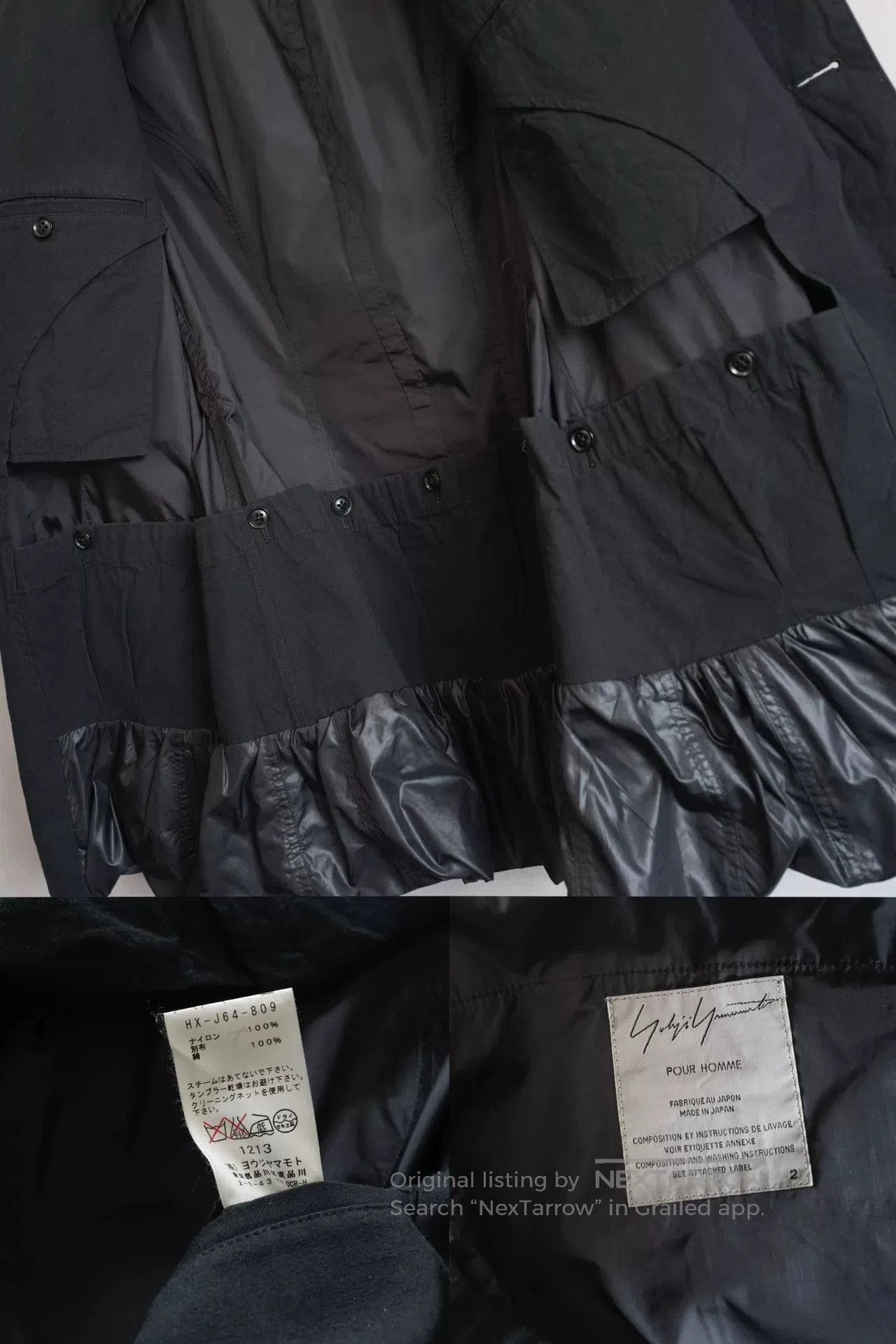 Yohji Yamamoto yohji yamamoto deconstructed nylon outerwear. Size US S / EU 44-46 / 1 - 7 Thumbnail