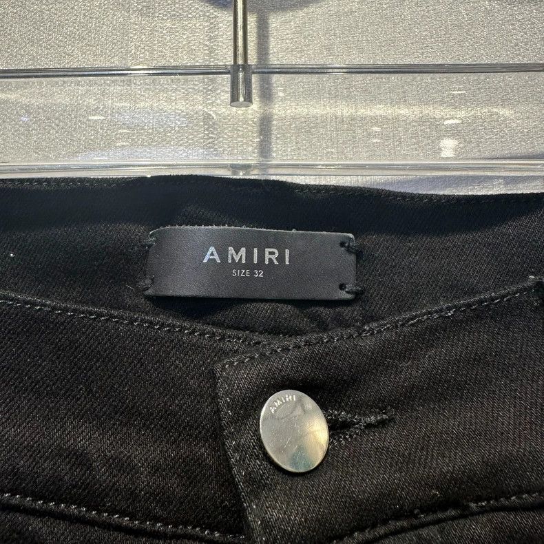 Amiri Amiri black camo flower patch mx2 zipper jeans Size US 32 / EU 48 - 3 Thumbnail