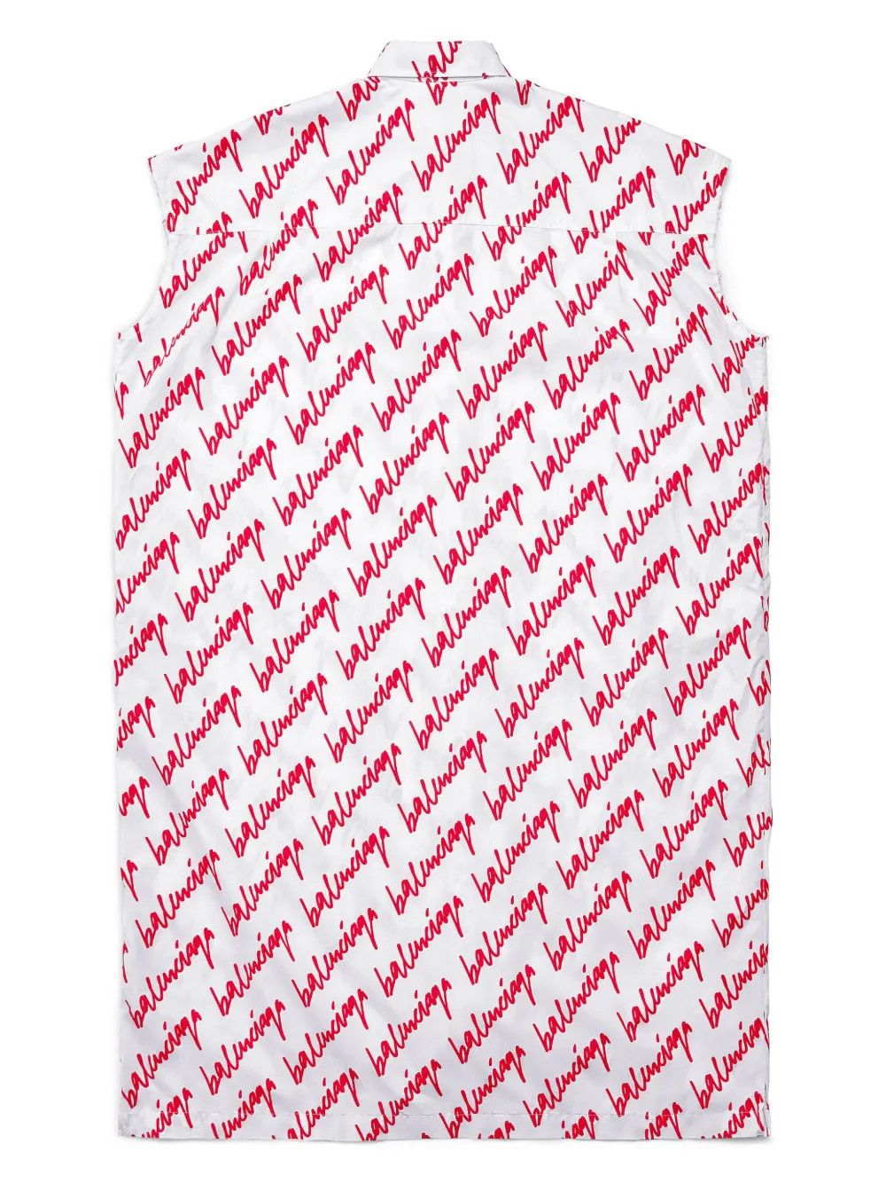 Balenciaga o1in1g0425 Scribble Rawcut Dress in White/Pink Size L / US 10 / IT 46 - 2 Thumbnail
