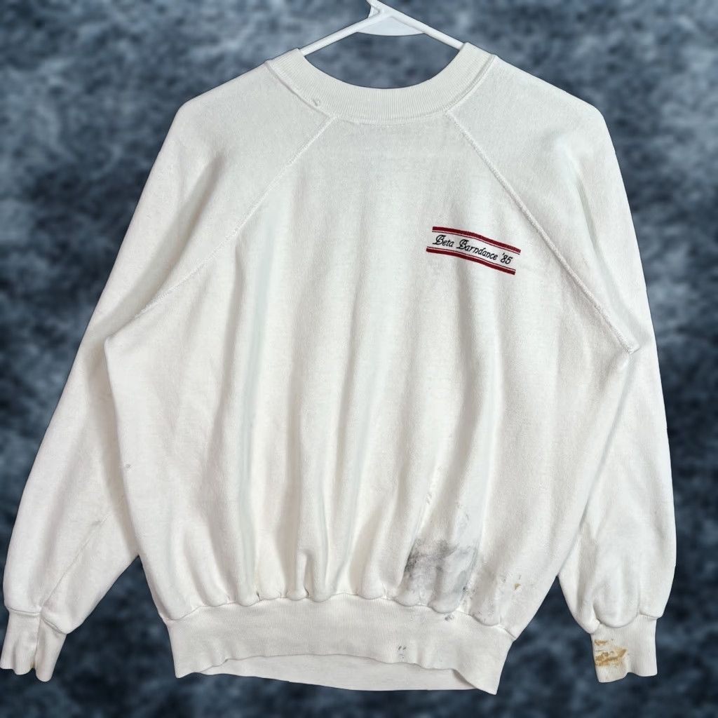 Vintage VINTAGE Pannill Cowboy Sweater Shirt Adult XL White Cotton Blend 1985 Barndance Men Size US XL / EU 56 / 4 - 1 Thumbnail