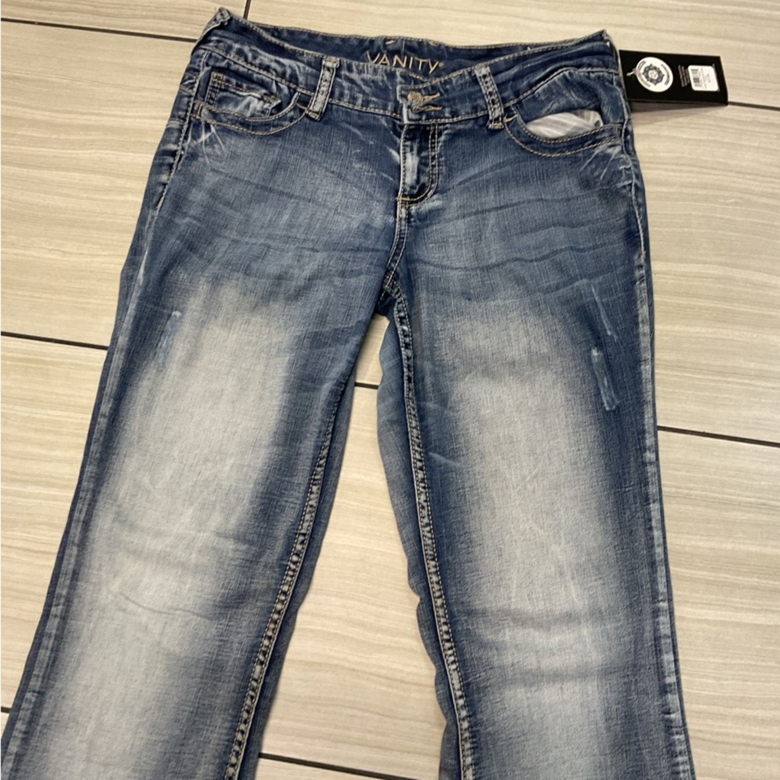 Vintage Vanity Distressed Denim Pants Size 29" - 11 Thumbnail