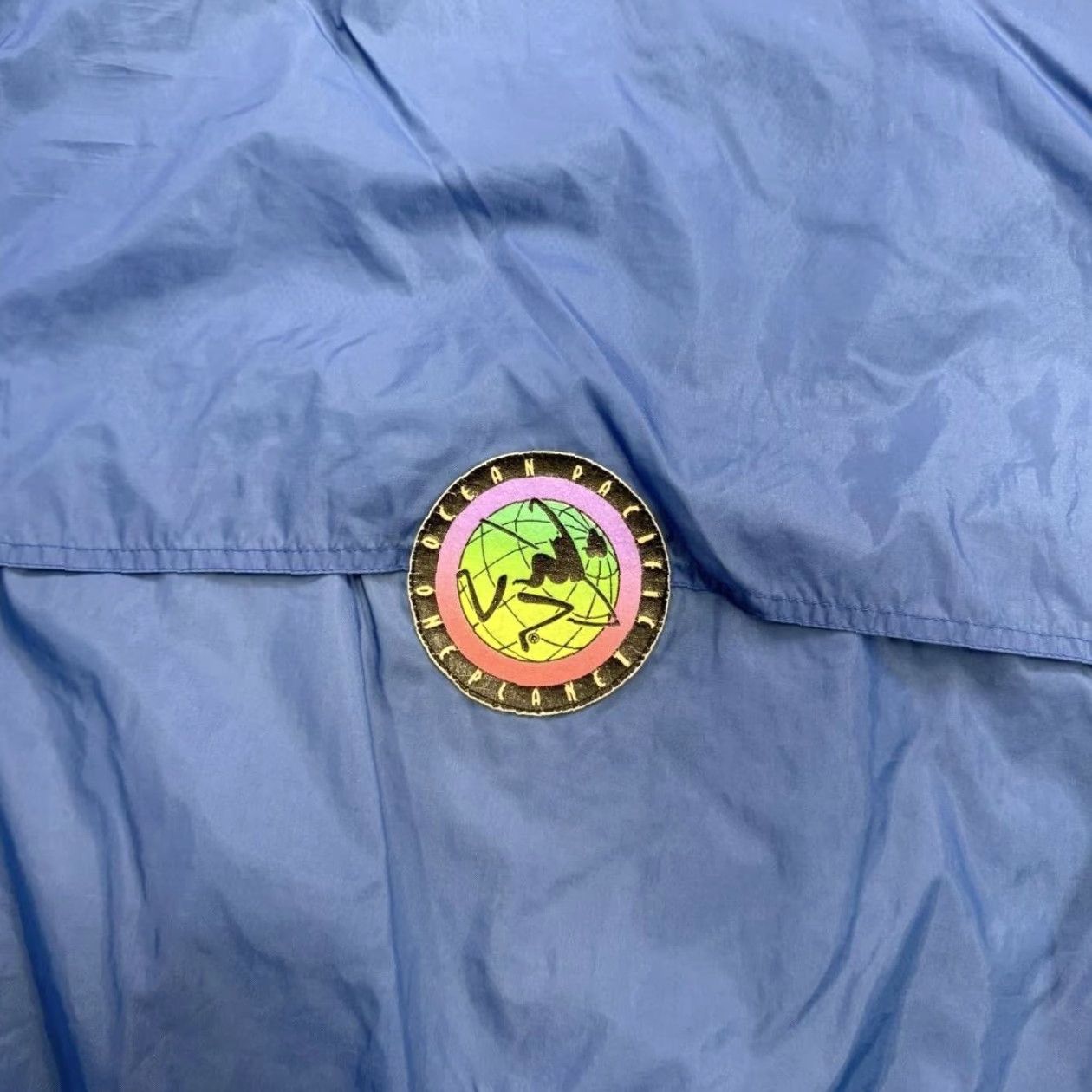 Ocean Pacific VINTAGE Ocean Pacific Jacket Mens M Blue Windbreaker 90s Surf Zip Pockets 1/4 Zip Lightweight Nylon Solid Logo Retro 80s Mens Size US M / EU 48-50 / 2 - 5 Thumbnail