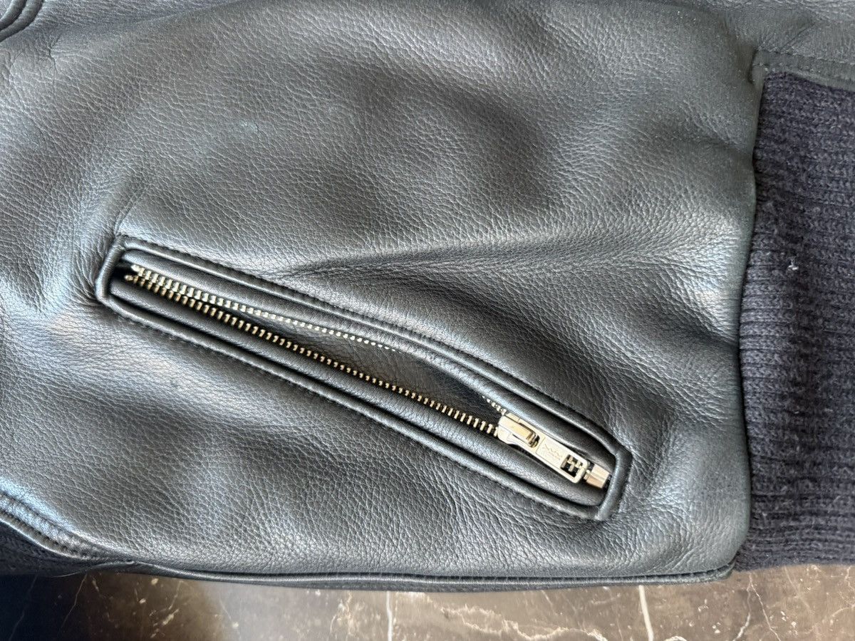 Other Jane Moto Black Leather Bomber Jacket — Made in Brooklyn, NY Size US M / EU 48-50 / 2 - 3 Thumbnail