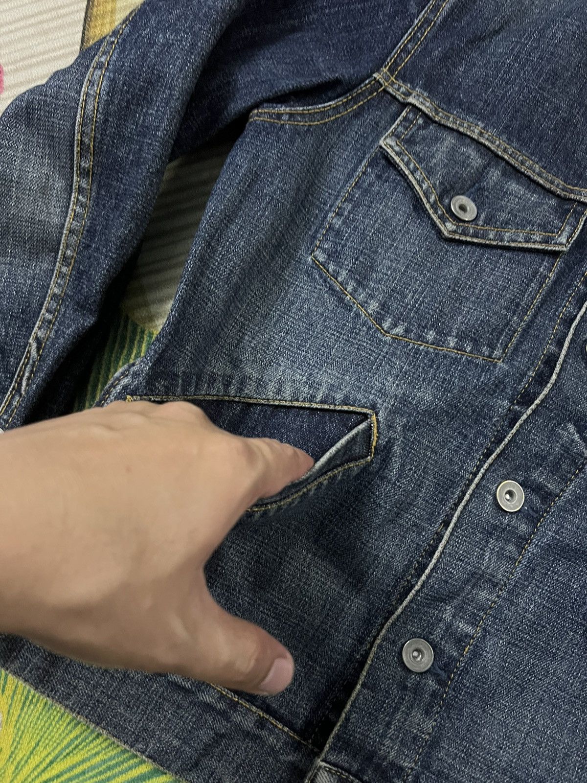 Japanese Brand 💥2000’s Uniqlo Distress Denim Jacket Size US S / EU 44-46 / 1 - 10 Thumbnail