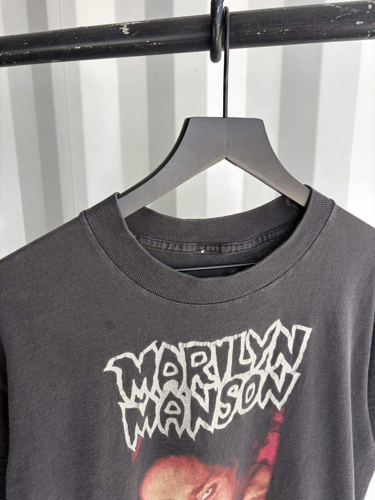 Band Tees Vintage Marilyn Manson God of Fuck Shirt Faded Grunge Band Size US L / EU 52-54 / 3 - 5 Thumbnail