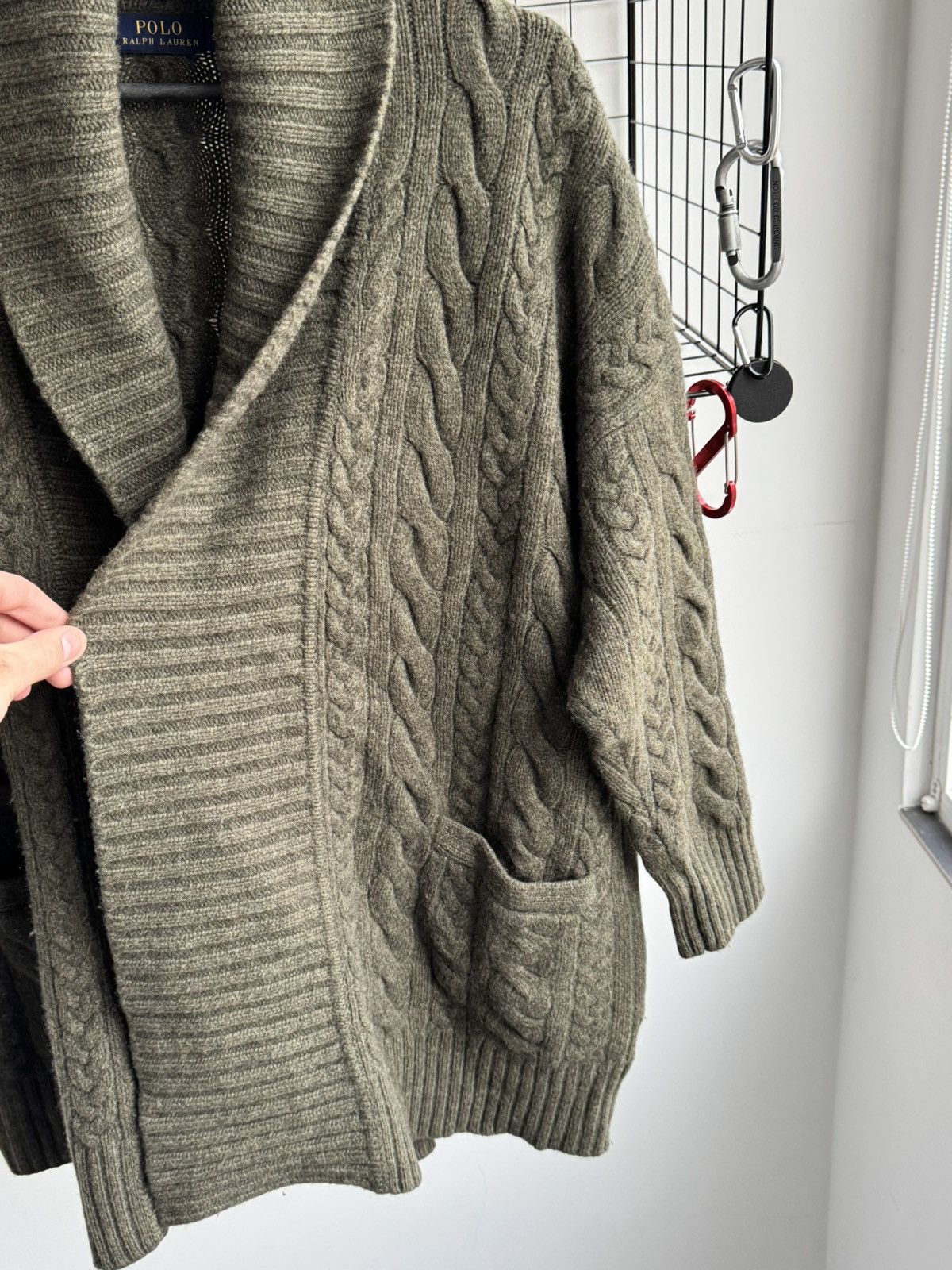 Polo Ralph Lauren Polo RL Cable Knit Cardigan Kimono Sweater Size US S / EU 44-46 / 1 - 4 Thumbnail