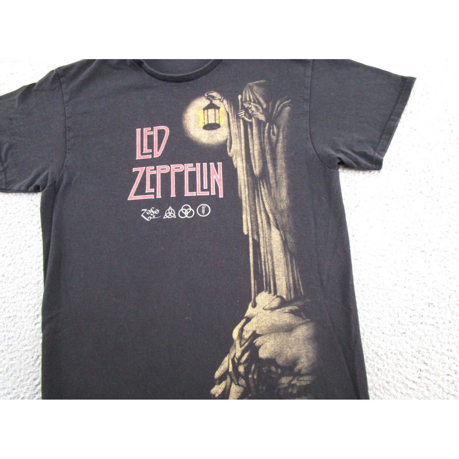 Delta VINTAGE Led Zeppelin Band Tour Music Graphic T-Shirt Mens M Black Delta Shirt Size US M / EU 48-50 / 2 - 2 Thumbnail
