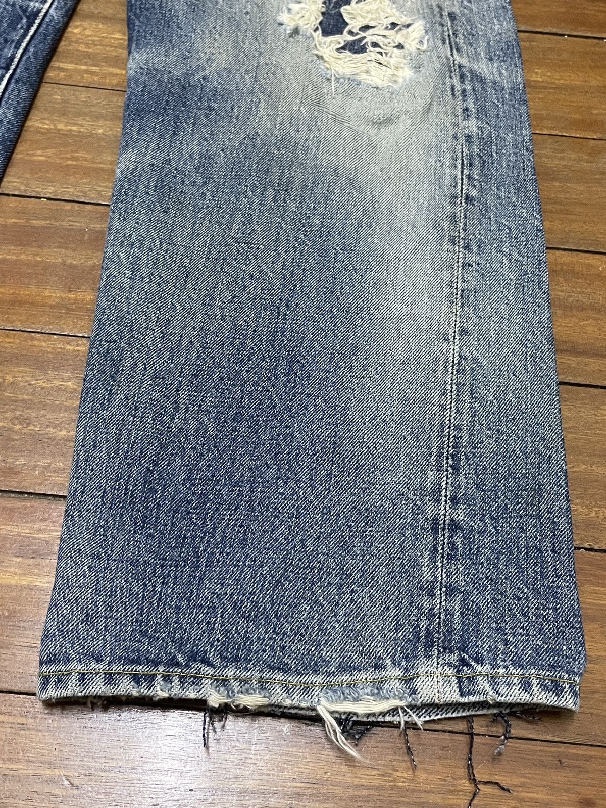 Levi's Very Rare Vintage Levis 501XX Big E Selvedge Jeans 1990s Size US 34 / EU 50 - 6 Thumbnail