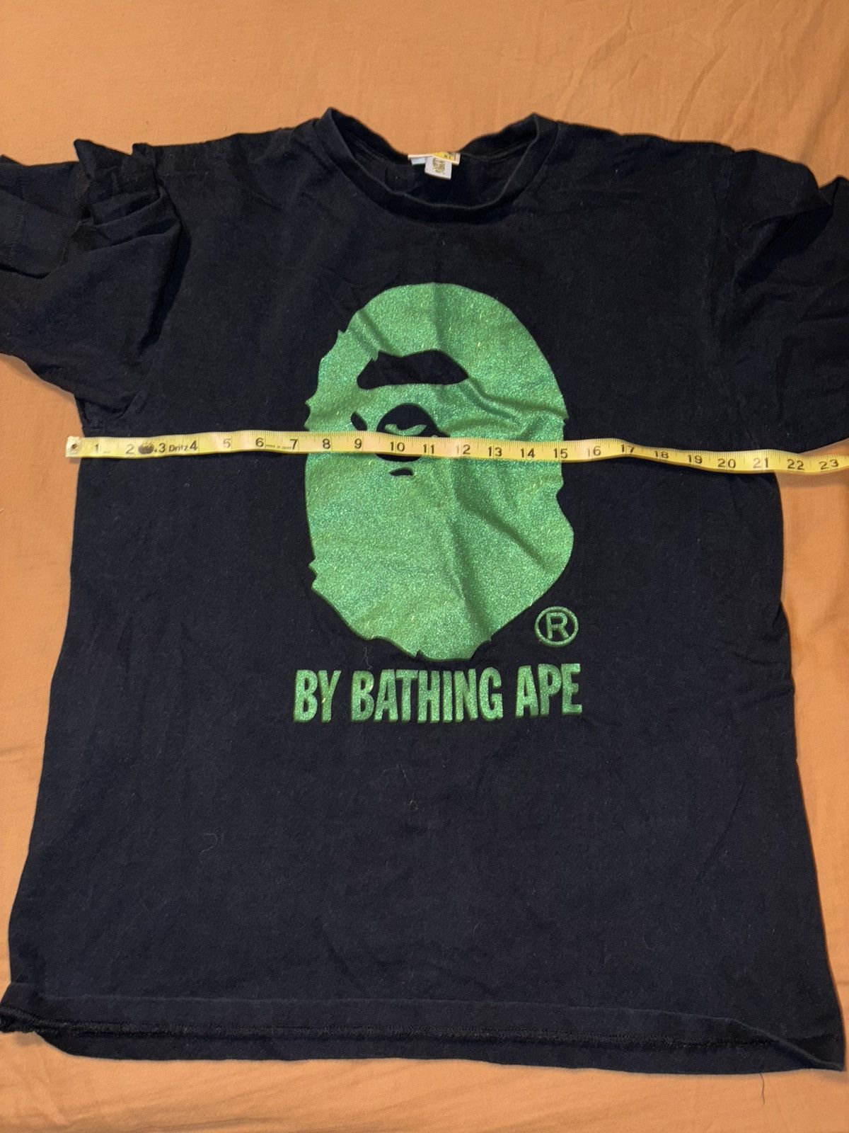 Bape green glitter Bape tee Size US XL / EU 56 / 4 - 6 Thumbnail