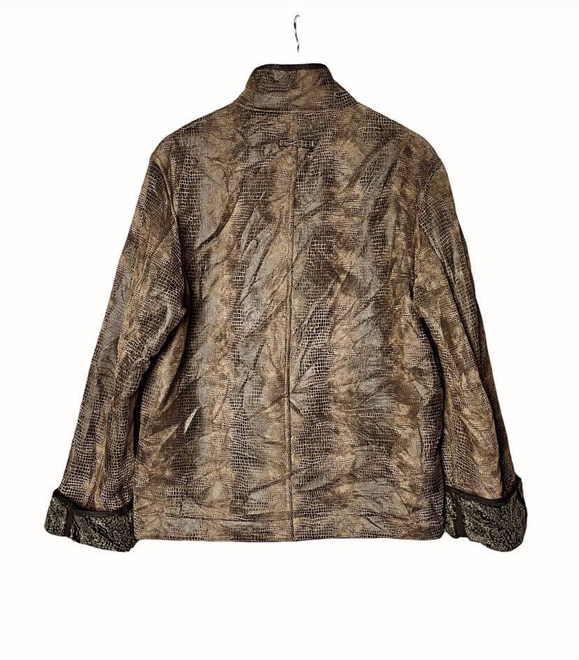 Gaultier Homme Objet Rare Gaultier Homme Objet Crocodile Leather Sherpa Jacket Size US L / EU 52-54 / 3 - 3 Thumbnail