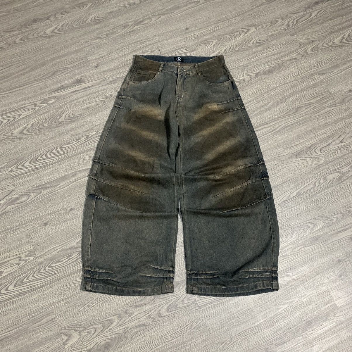 Japanese Brand BADCHOICE BAGGY JEANS BULL SHARK SILOUTE Size US 32 / EU 48 - 1 Thumbnail