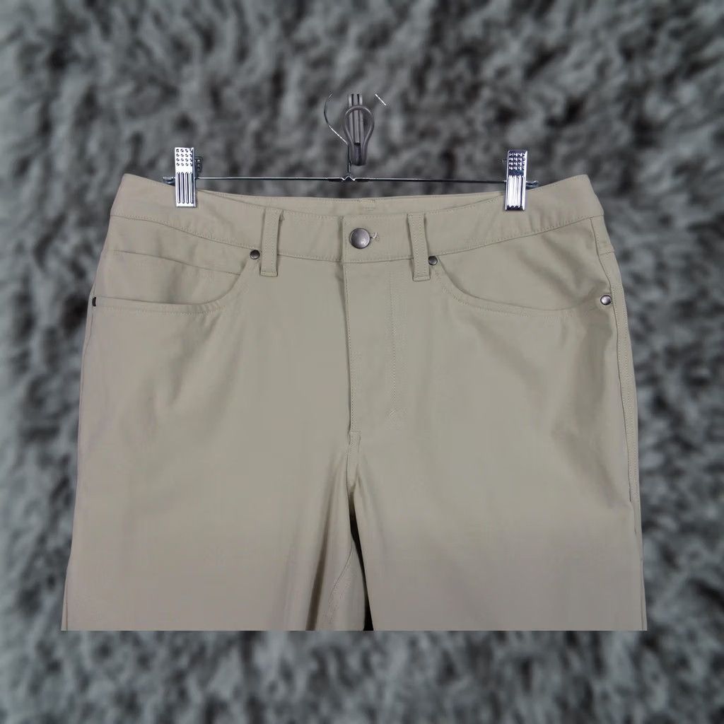 Lululemon Lululemon Mens Slim Chino Pants 32x30 Beige 5 Pocket Casual Jeans-Style With Zip Front Size US 32 / EU 48 - 1 Thumbnail