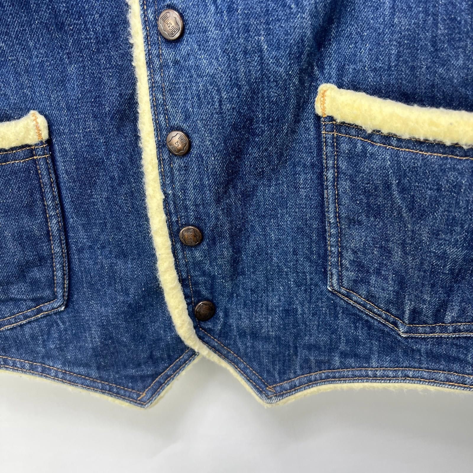 Other Vintage Big Smith Denim Sherpa Vest Large fits medium Size US M / EU 48-50 / 2 - 3 Thumbnail