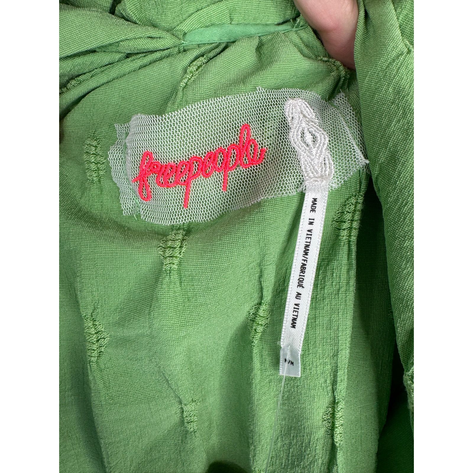 Free People Free People NEW Primmy Midi Dress Size Medium Green Size M / US 6-8 / IT 42-44 - 12 Thumbnail