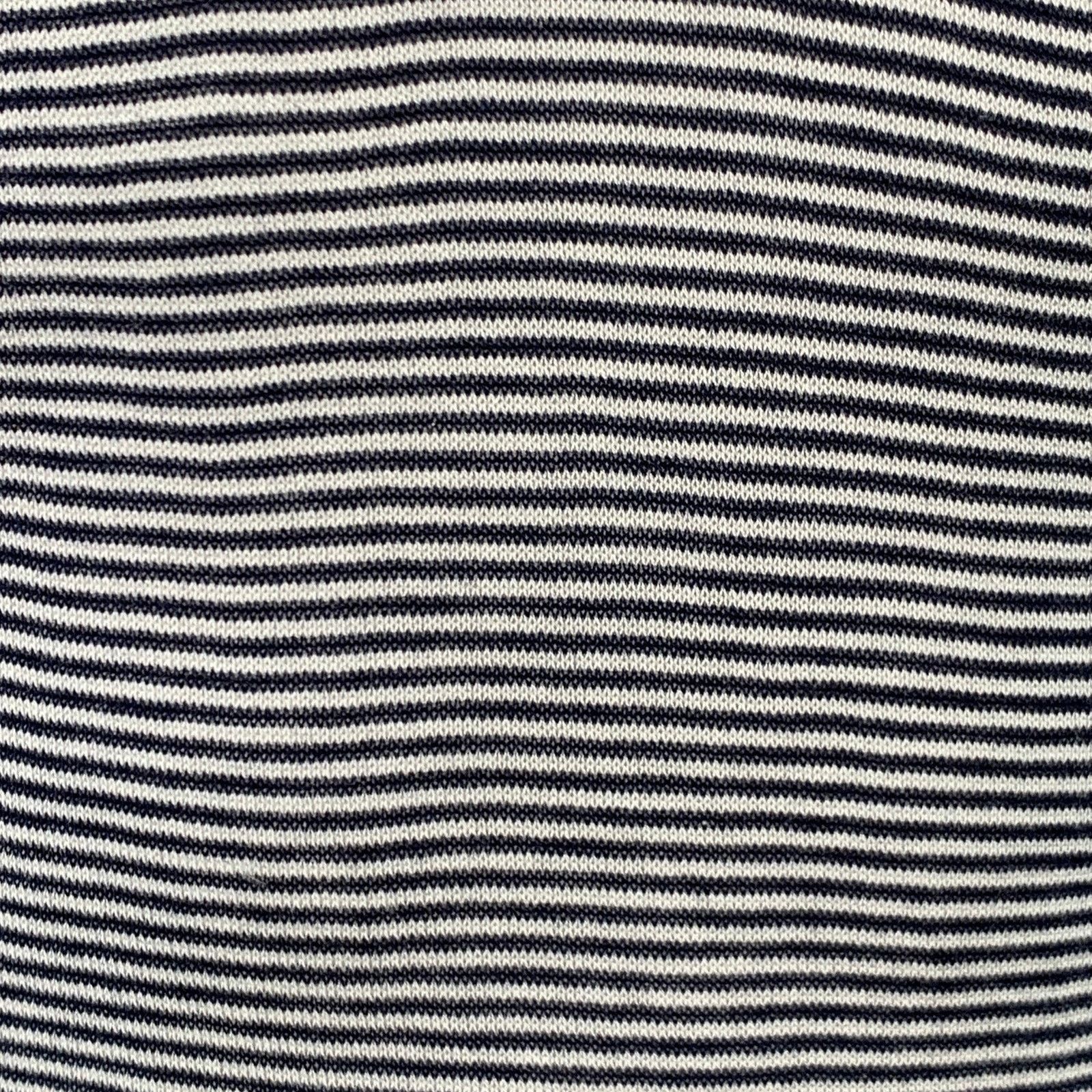 Massimo Alba MASSIMO ALBA S Black White Stripe Cotton Long Sleeve Polo Size US S / EU 44-46 / 1 - 2 Thumbnail