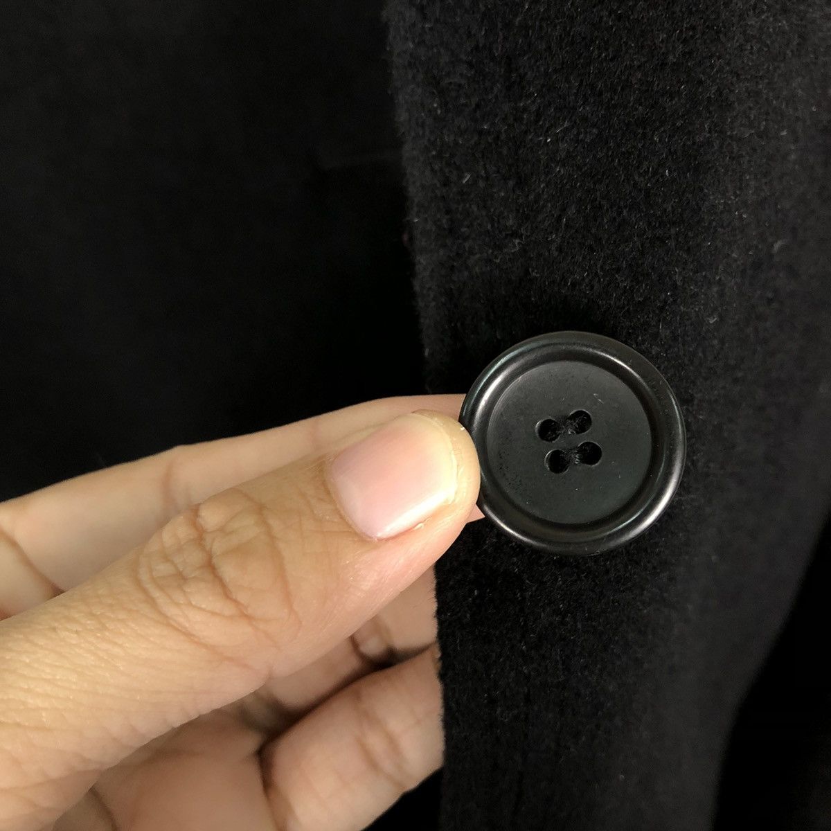 Calvin Klein 🔥Rich Black - Long Jacket Double Collar Fur Calvin Klein Size M / US 6-8 / IT 42-44 - 16 Thumbnail