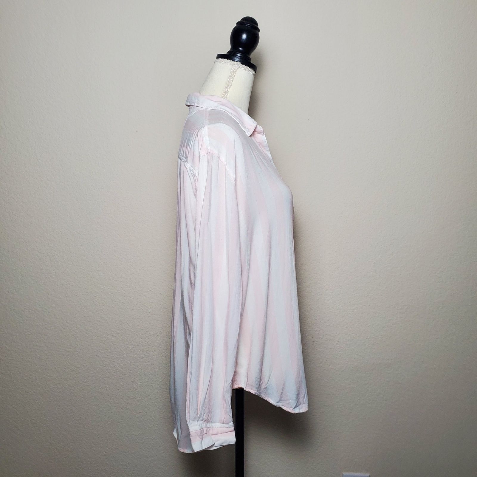 Rails Rails Elle Pink Striped Blouse Medium Size M / US 6-8 / IT 42-44 - 2 Thumbnail