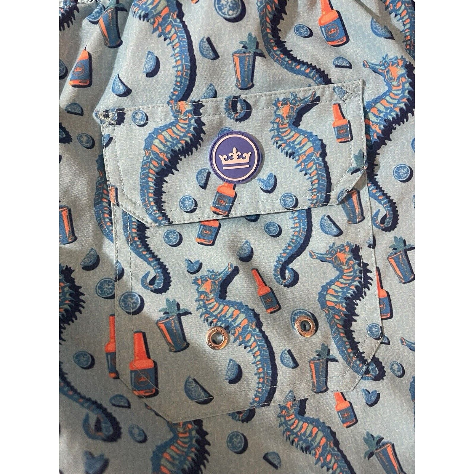 Peter Millar Peter Millar Seaside Collection Swim Trunks Blue Size XL Size US 40 / EU 56 - 7 Thumbnail