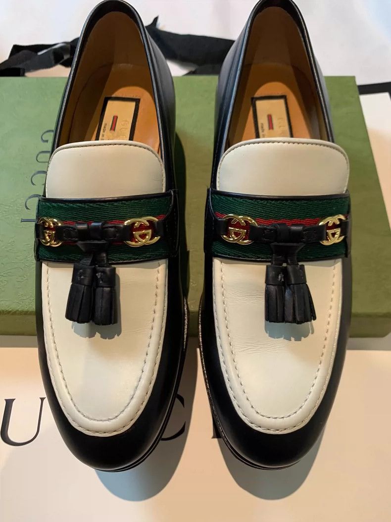Gucci Gucci Fringed loafers shoes Size US 5 / IT 35 - 2 Thumbnail