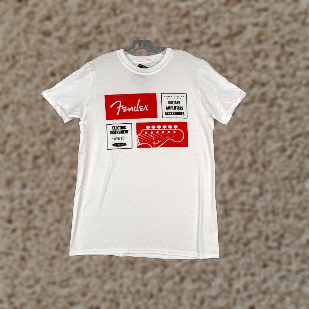 Fender Fender Shirt Men M White Solid 1964 Stratocaster Amps Accessories TAGS Music Size US M / EU 48-50 / 2 - 1 Thumbnail
