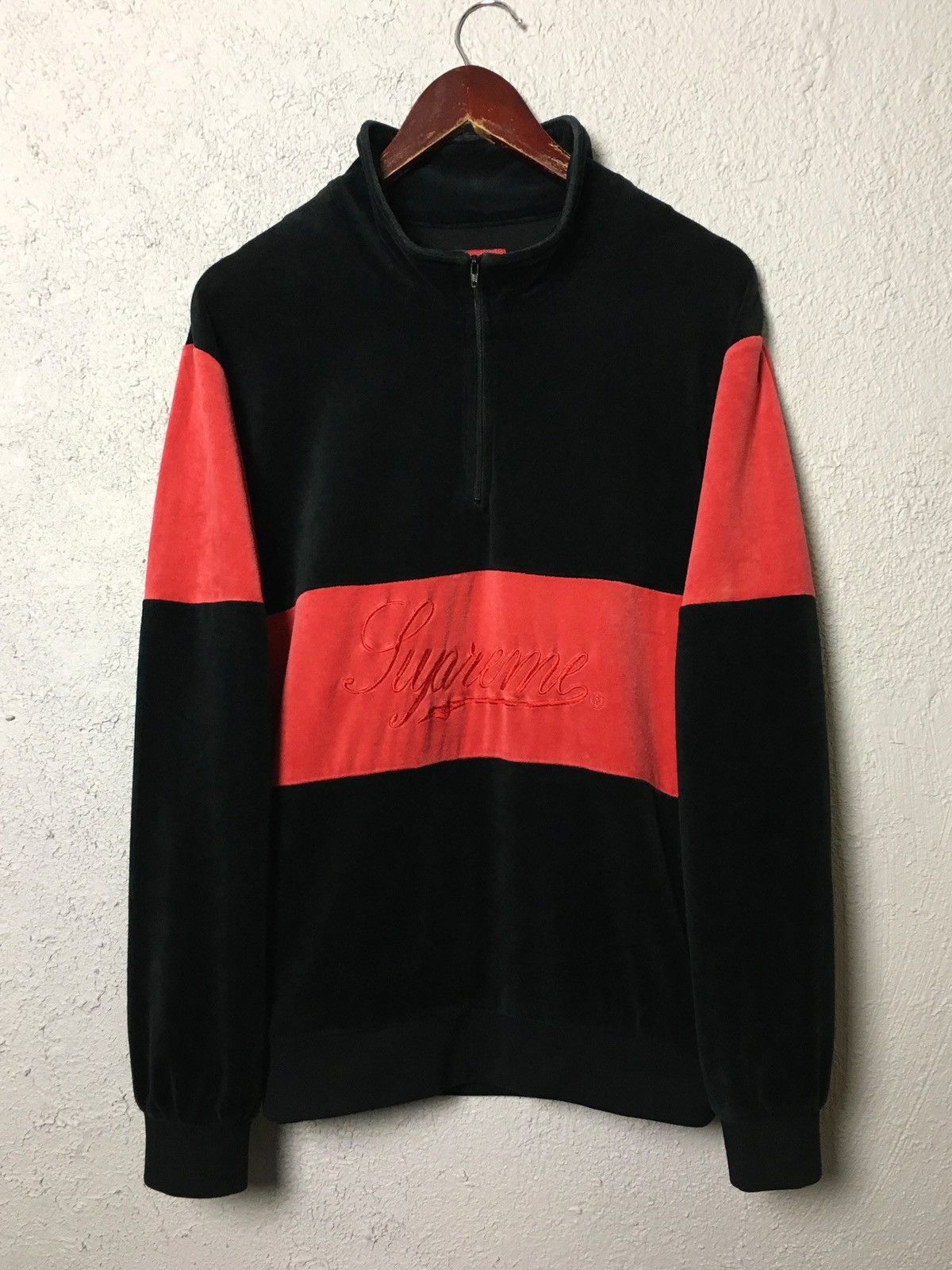 Supreme half-zip SUPREME Velour Half Zip Pullover vintage y2k skate Size US XL / EU 56 / 4 - 1 Thumbnail