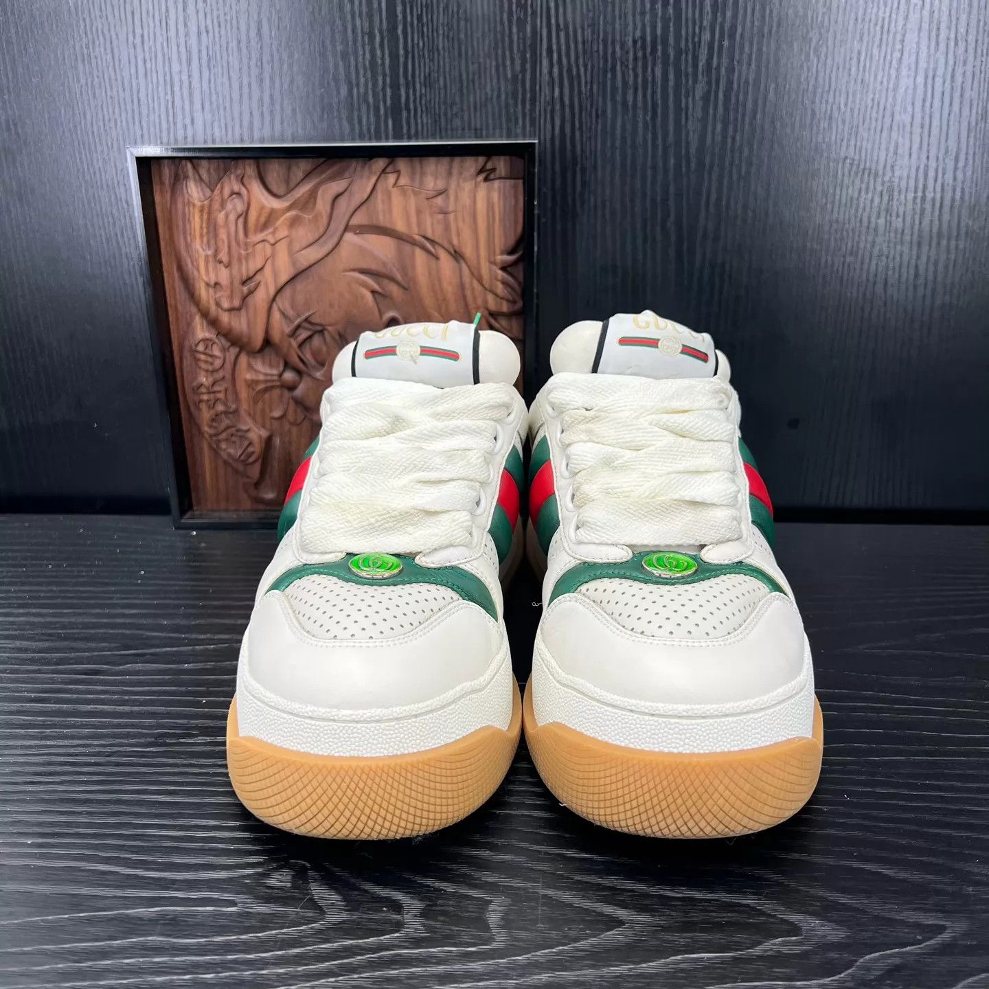 Gucci Gucci Pangding White Red 39 Size US 8.5 / IT 38.5 - 4 Thumbnail