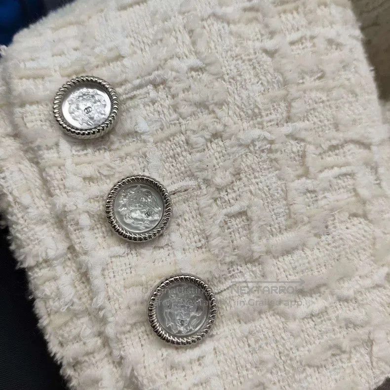 Chanel Chanel White tweed coat Size XS / US 0-2 / IT 36-38 - 5 Thumbnail