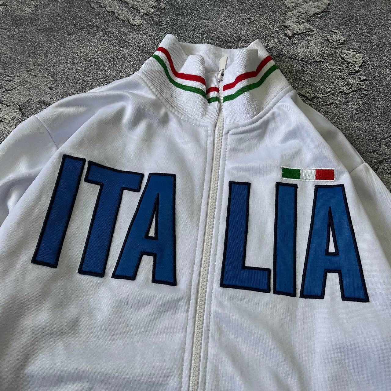 Other Y2K Rare 🇮🇹 White Italia Team big center logo Soccer Zip Size US S / EU 44-46 / 1 - 11 Thumbnail