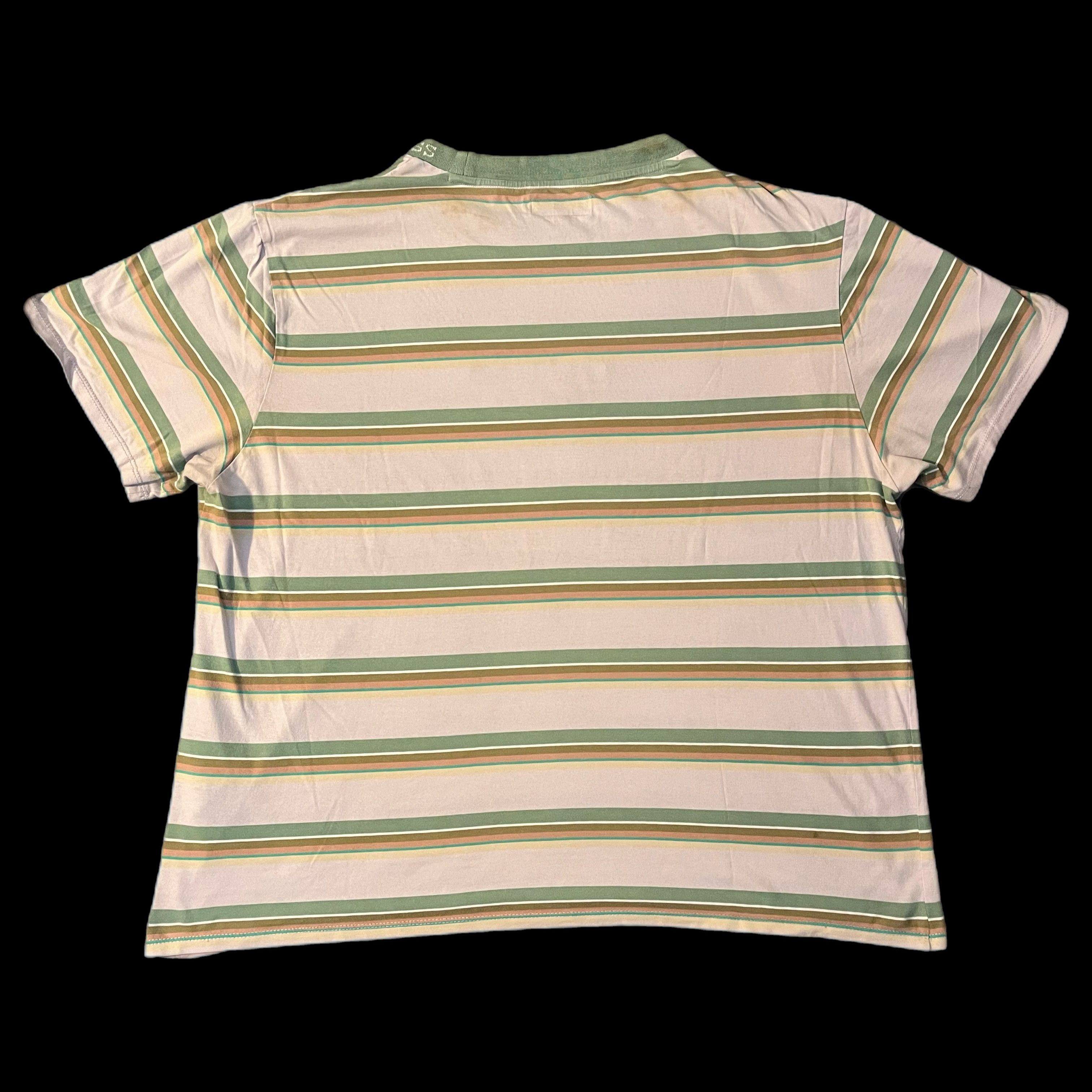 Guess Guess Originals Brand Striped Neutral Earth Tone Tee Size US XL / EU 56 / 4 - 3 Thumbnail