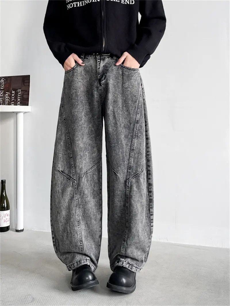 Japanese Brand Retro loose high street wide leg jeans Size US 32 / EU 48 - 1 Thumbnail