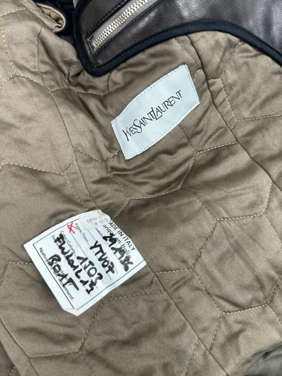 Yves Saint Laurent FW2012 Yves Saint Laurent Classy Olive Perfecto Jacket Size US S / EU 44-46 / 1 - 10 Thumbnail