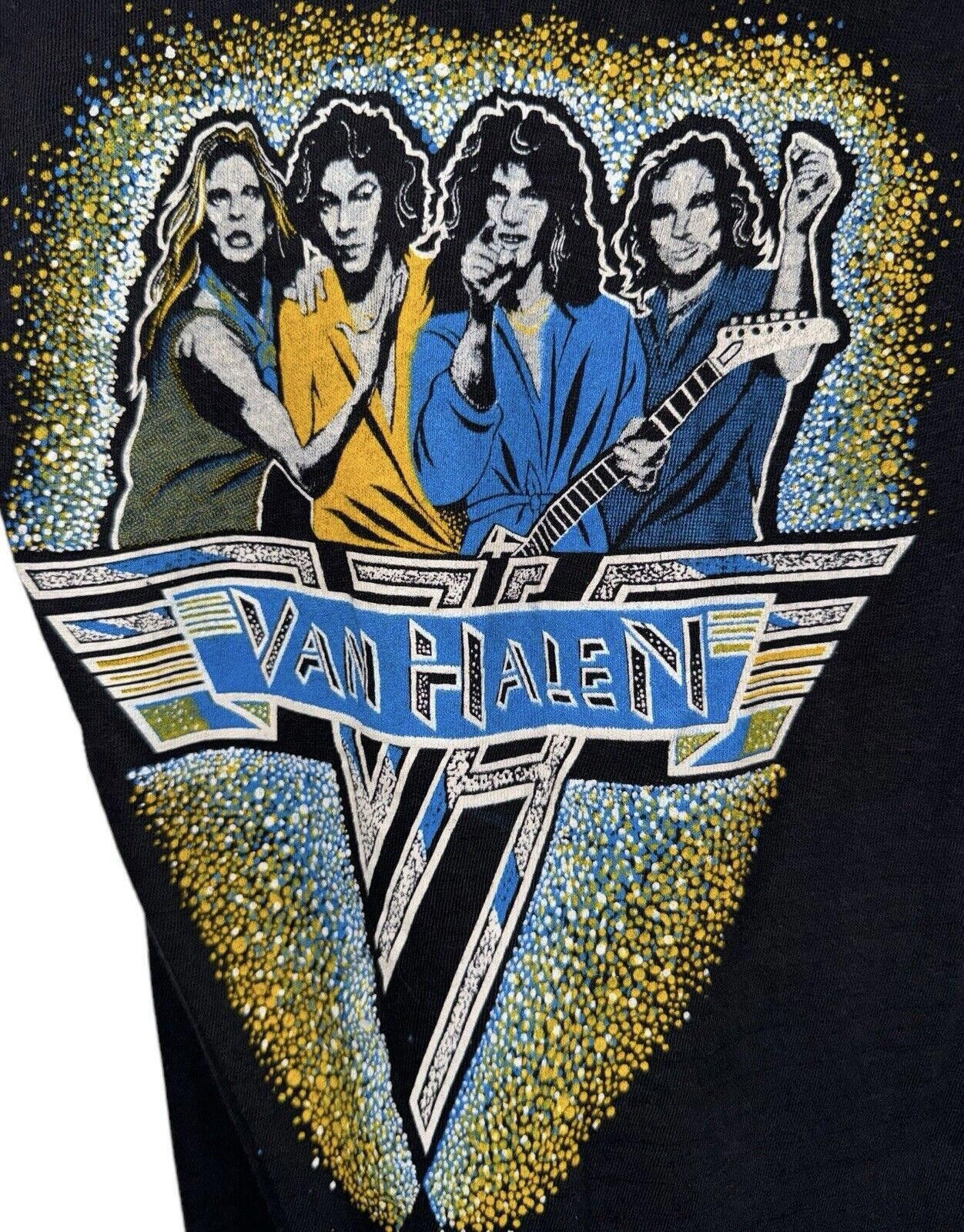 Designer Vintage Van Halen 1983 Guitar Graphic Rock Band Shirt Sz S Size US S / EU 44-46 / 1 - 3 Thumbnail