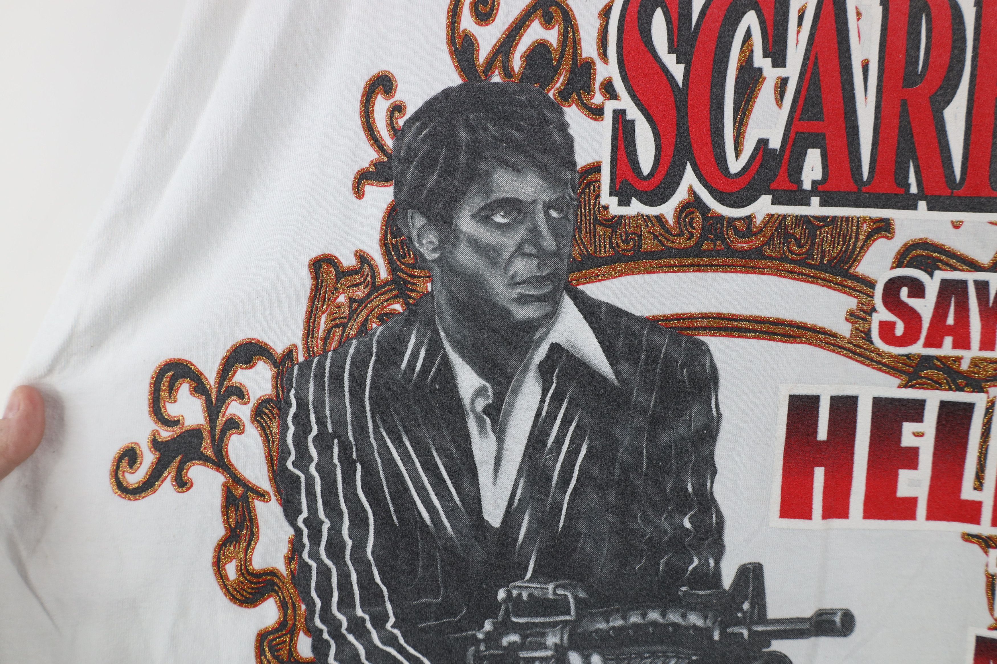 Vintage Vintage Tony Montana Say Hello To My Little Friend T-Shirt Size US XXL / EU 58 / 5 - 5 Thumbnail
