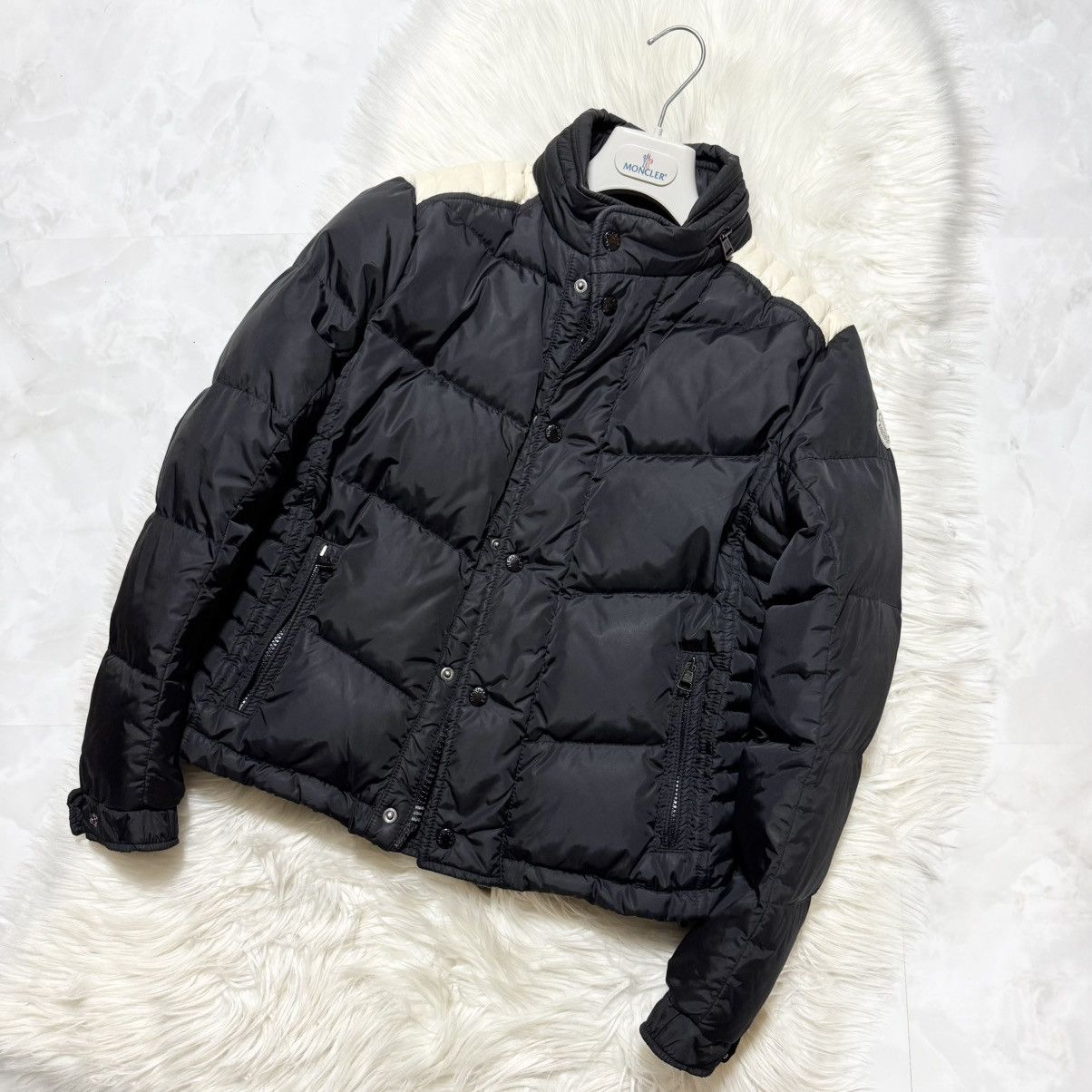 Moncler good condition Moncler AUSTIN biker down jacket 1 black Size US S / EU 44-46 / 1 - 9 Thumbnail