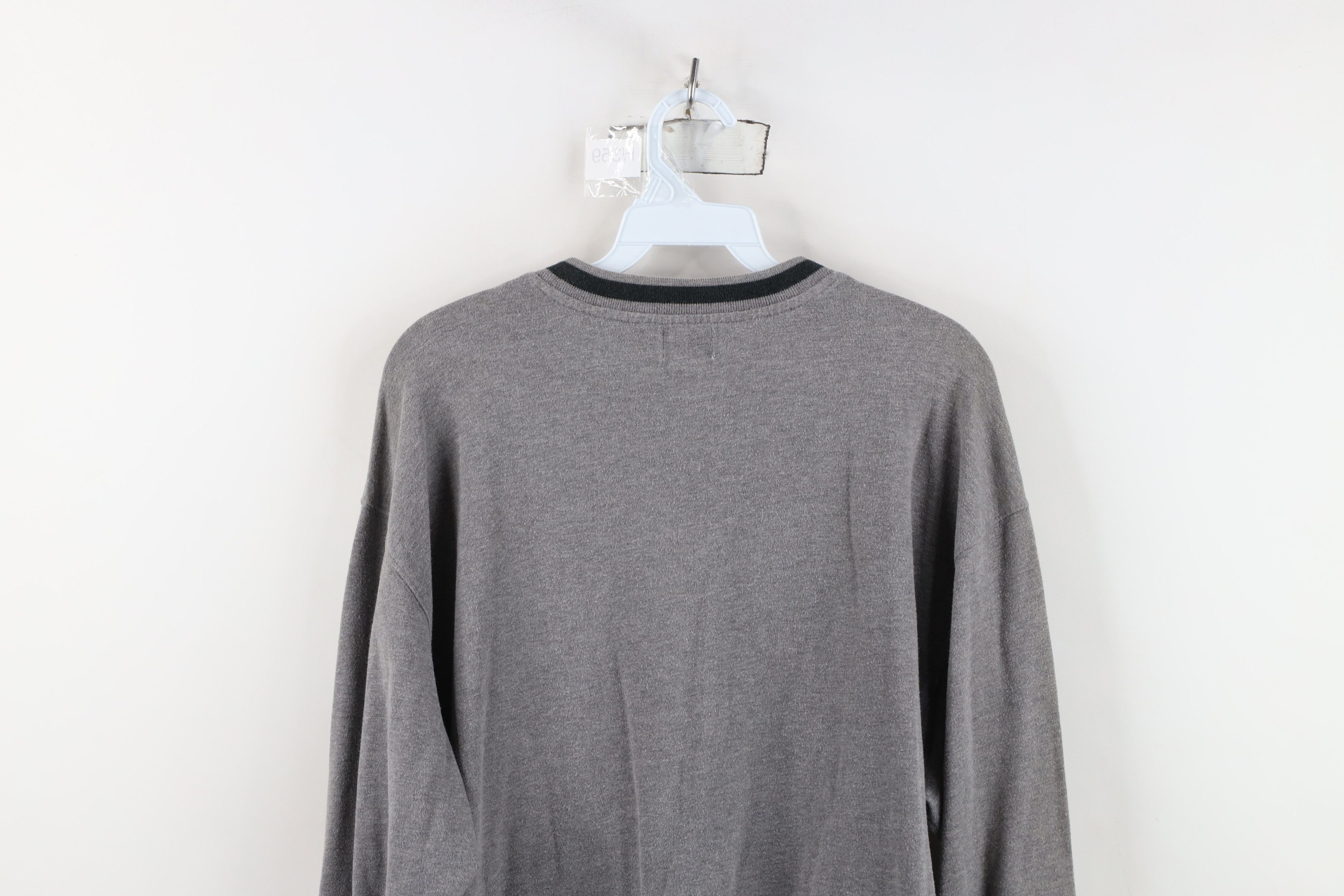 Calvin Klein Vintage 90s Calvin Klein Ribbed Knit Long Sleeve T-Shirt Size US M / EU 48-50 / 2 - 12 Thumbnail
