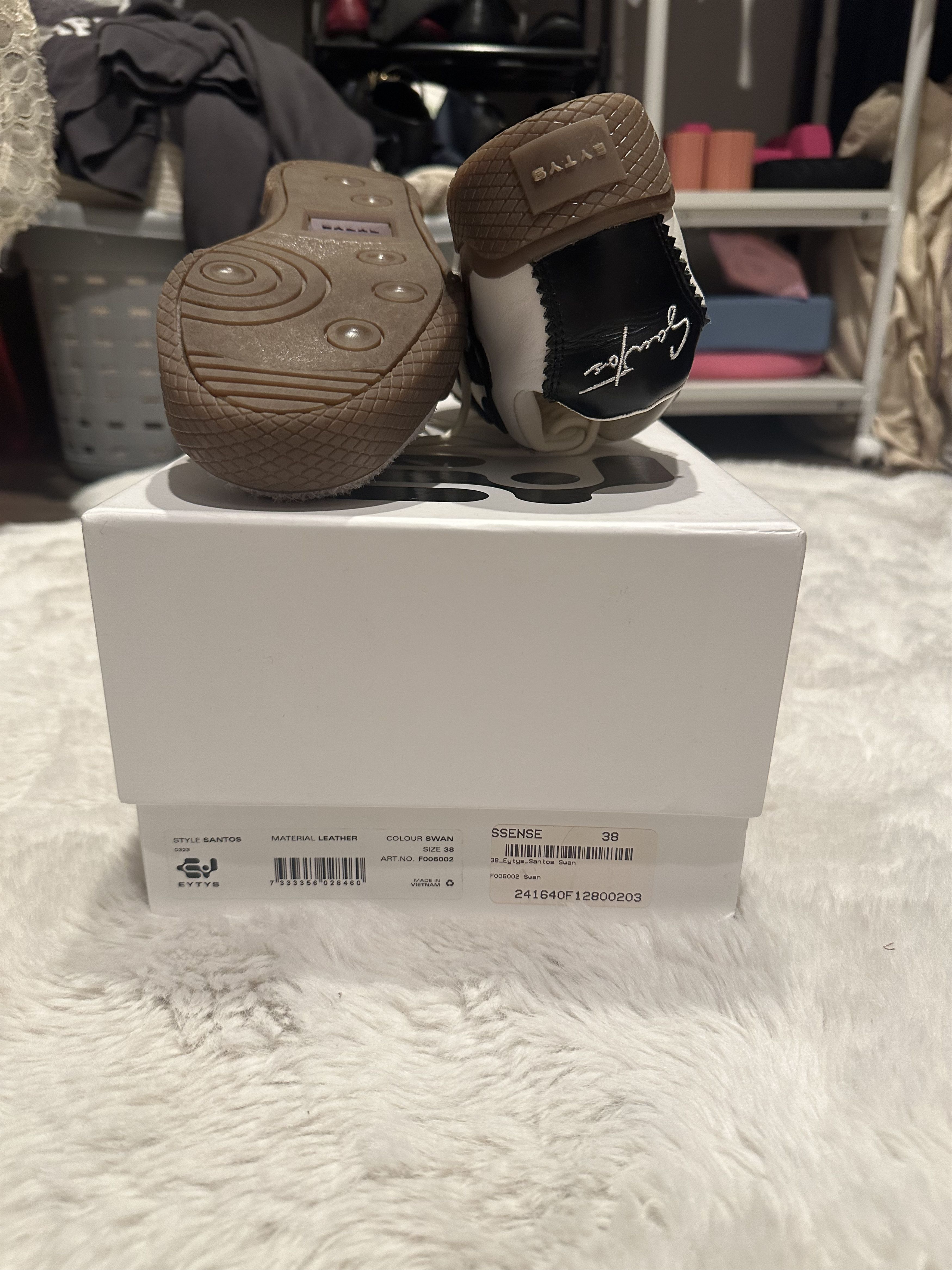 Eytys Eytys White Santos Sneakers Size US 7.5 / IT 37.5 - 4 Thumbnail