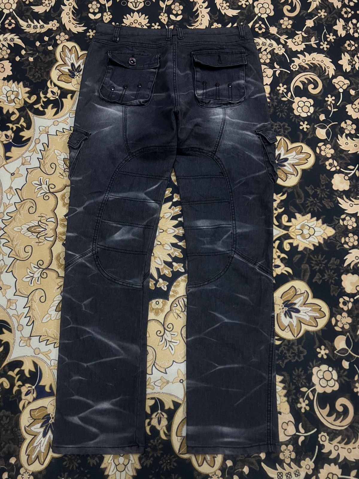 Japanese Brand × Vintage UNKNOWN DISTRESSED CARGO PANT Size US 30 / EU 46 - 7 Thumbnail