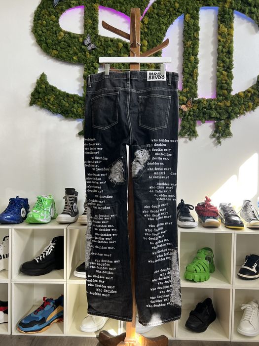 Who Decides War Who Decides War WDW Poem Jeans | Grailed