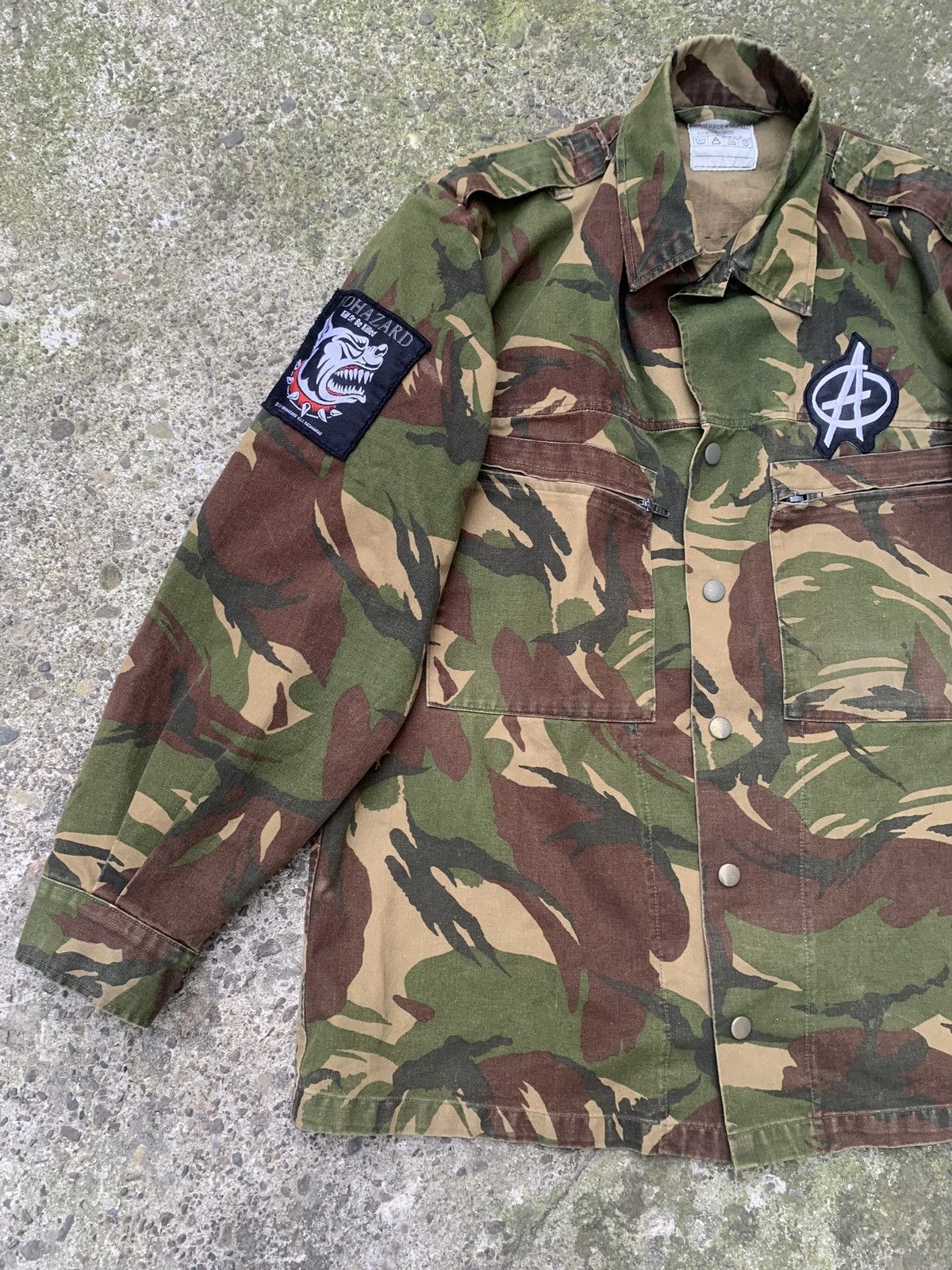 Other Custom Camo Punk Jacket w/ Patches MARQUARDT + SCHULZ Size US L / EU 52-54 / 3 - 7 Thumbnail