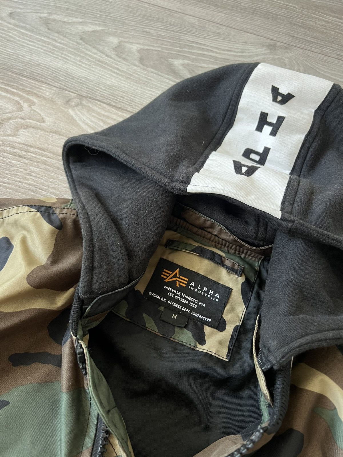 Alpha Industries Alpha Industries Camo Over Logo Printed MA1 Flying Jacket Size US M / EU 48-50 / 2 - 12 Thumbnail