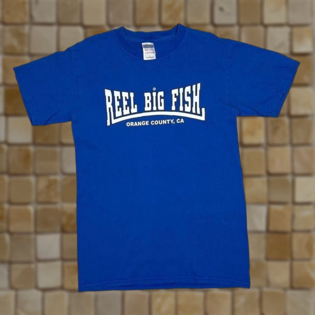 Gildan Vintage Reel Big Fish Blue T-Shirt Small - Orange County CA Ska Pop Punk Band Graphic Print Shirt Mens Short Sleeve Cotton Gildan Modern Vintage Size US S / EU 44-46 / 1 - 1 Thumbnail
