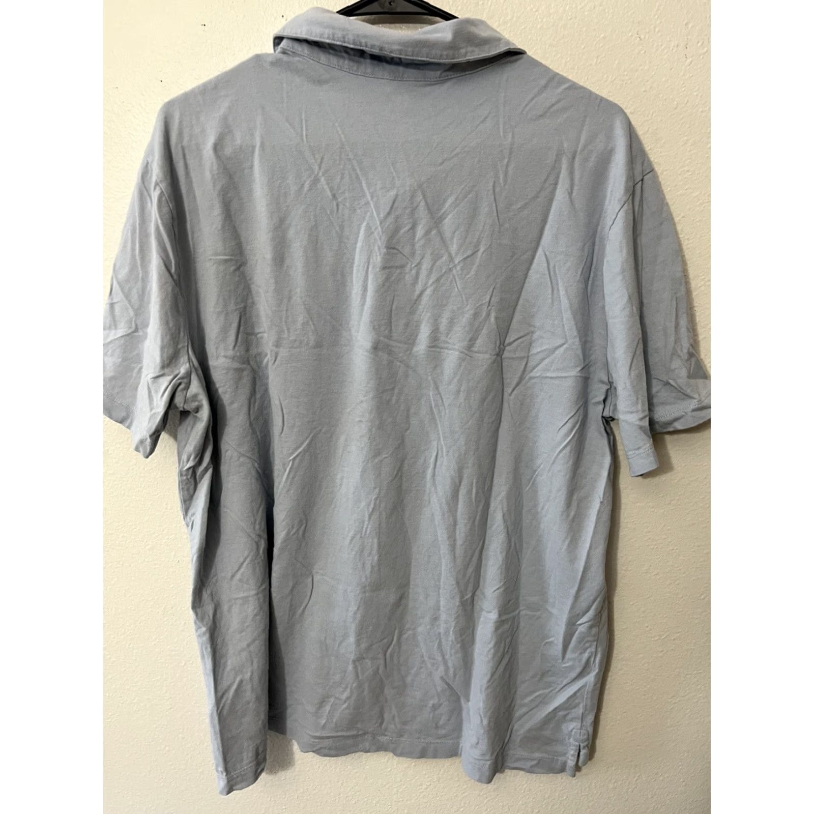 Gap GAP Polo Shirt Men's XL Light Blue Knit Short Sleeve Casual Collar Solid Size US XL / EU 56 / 4 - 2 Thumbnail