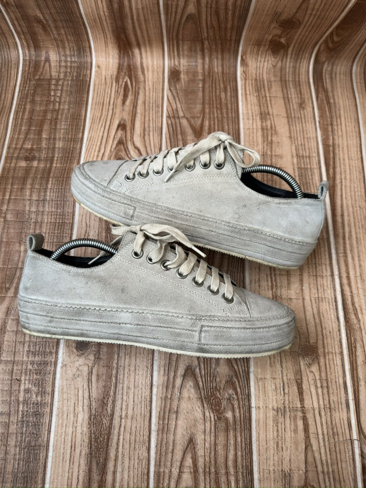 Ann Demeulemeester Ann Demeulemeester Suede Low Top Sneaks Size US 7 / EU 40 - 10 Thumbnail