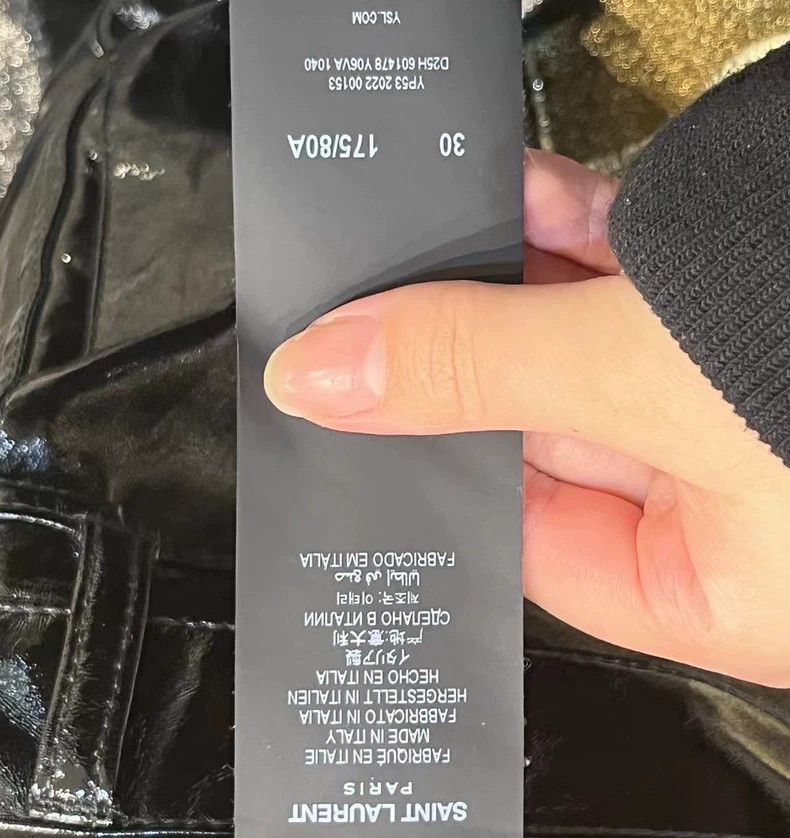 Saint Laurent Paris Black Skinny Mid-Waist Casual Pants-2507 Size US 30 / EU 46 - 3 Thumbnail