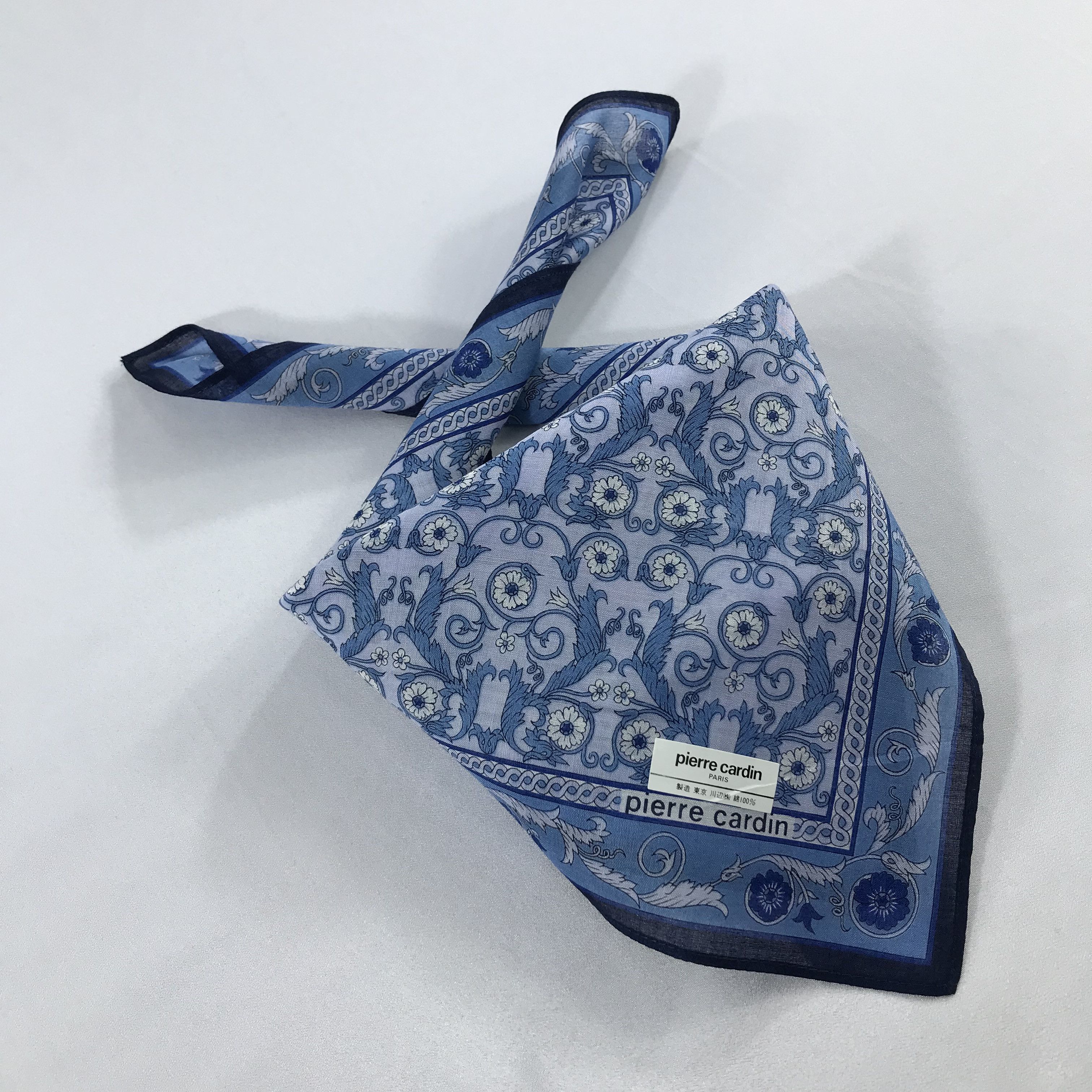 Pierre Cardin × Vintage Pierre Cardin Bandana / Handkerchief / Neckerchief - S2459 Size ONE SIZE - 4 Thumbnail