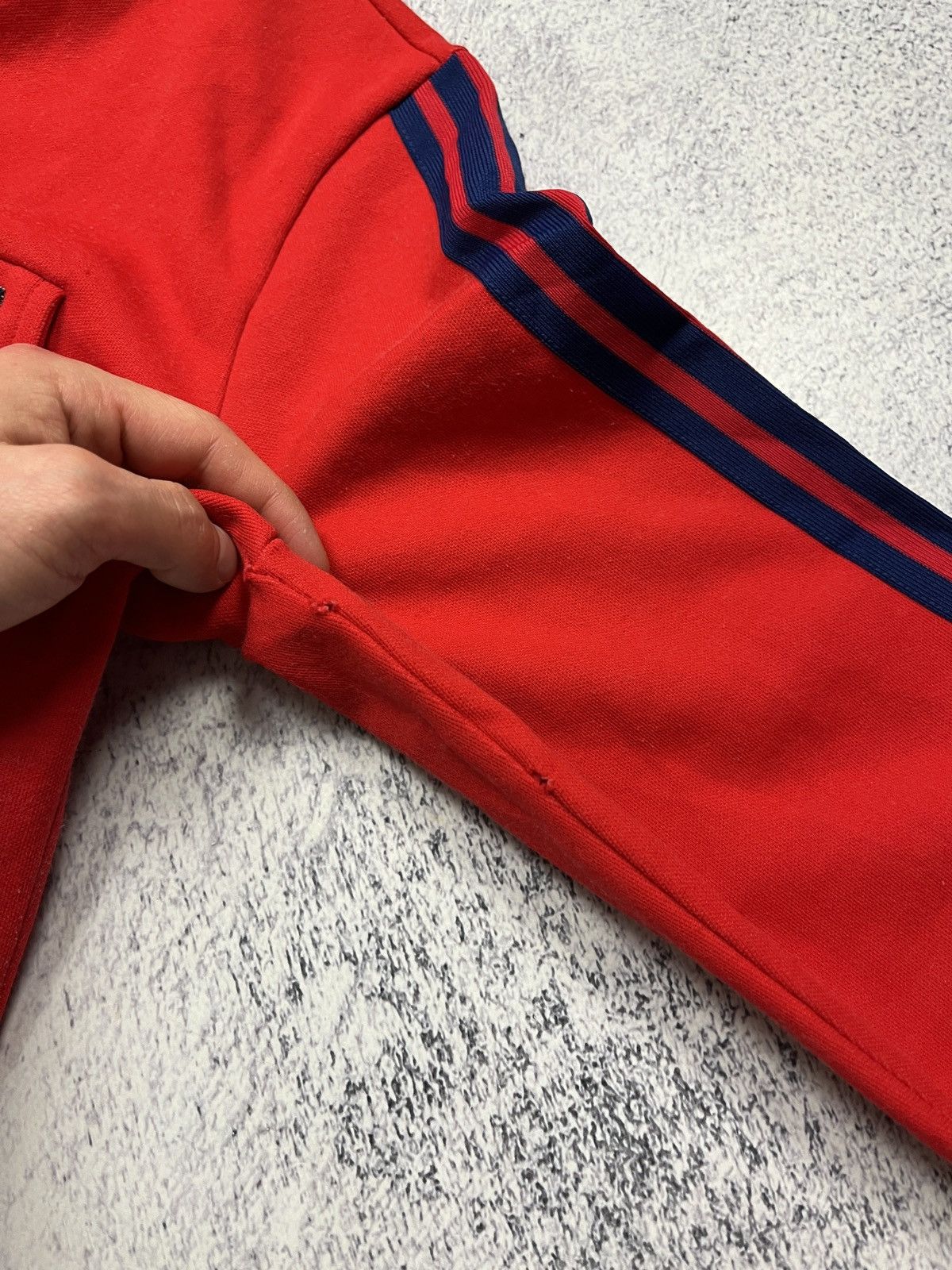 Adidas Vintage 90's Adidas Retro YUGOSLAVIA Red Zip Track Jacket Size US M / EU 48-50 / 2 - 16 Thumbnail
