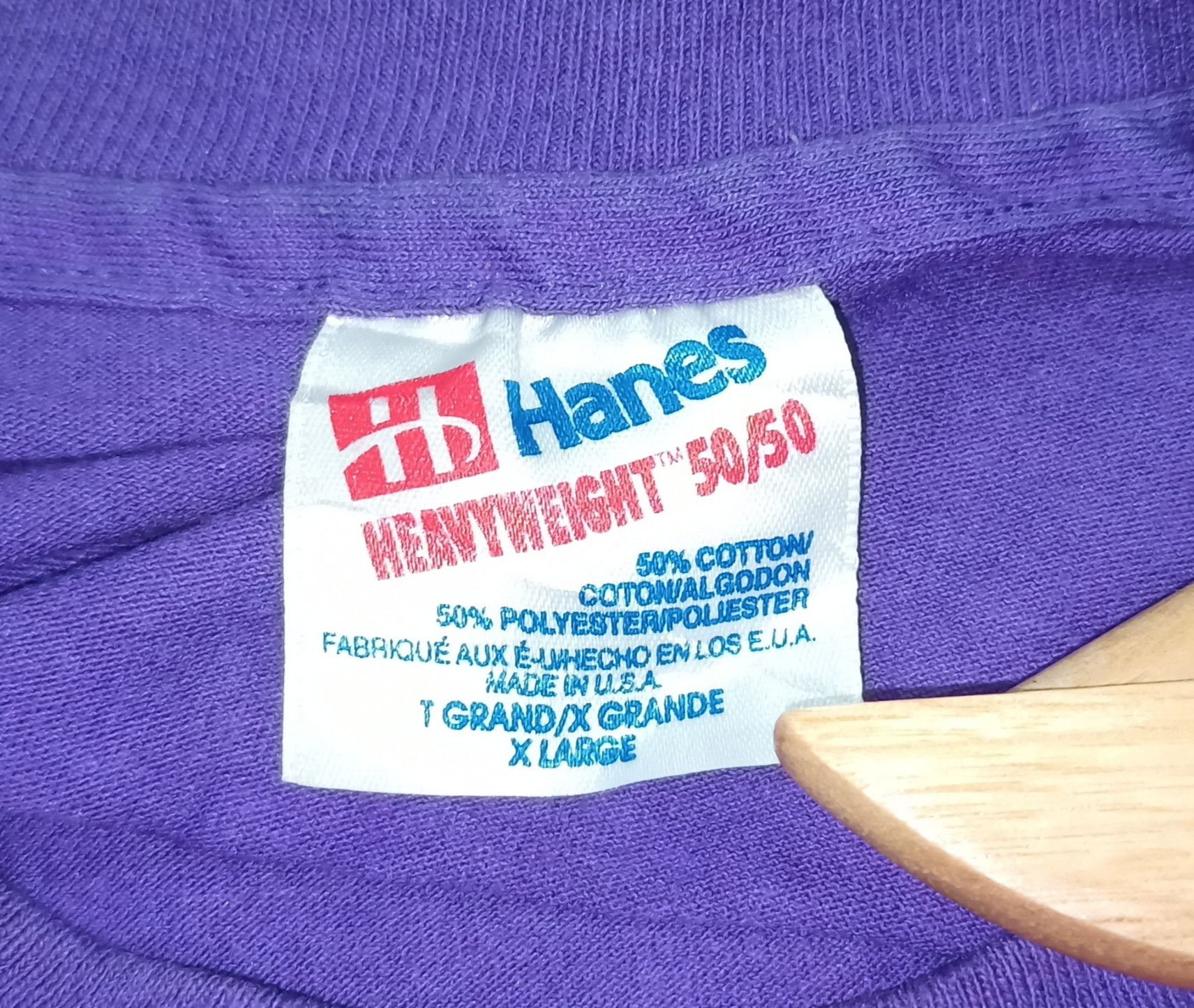 Hanes Vintage Hanes 80s T-Shirt Size US XL / EU 56 / 4 - 16 Thumbnail