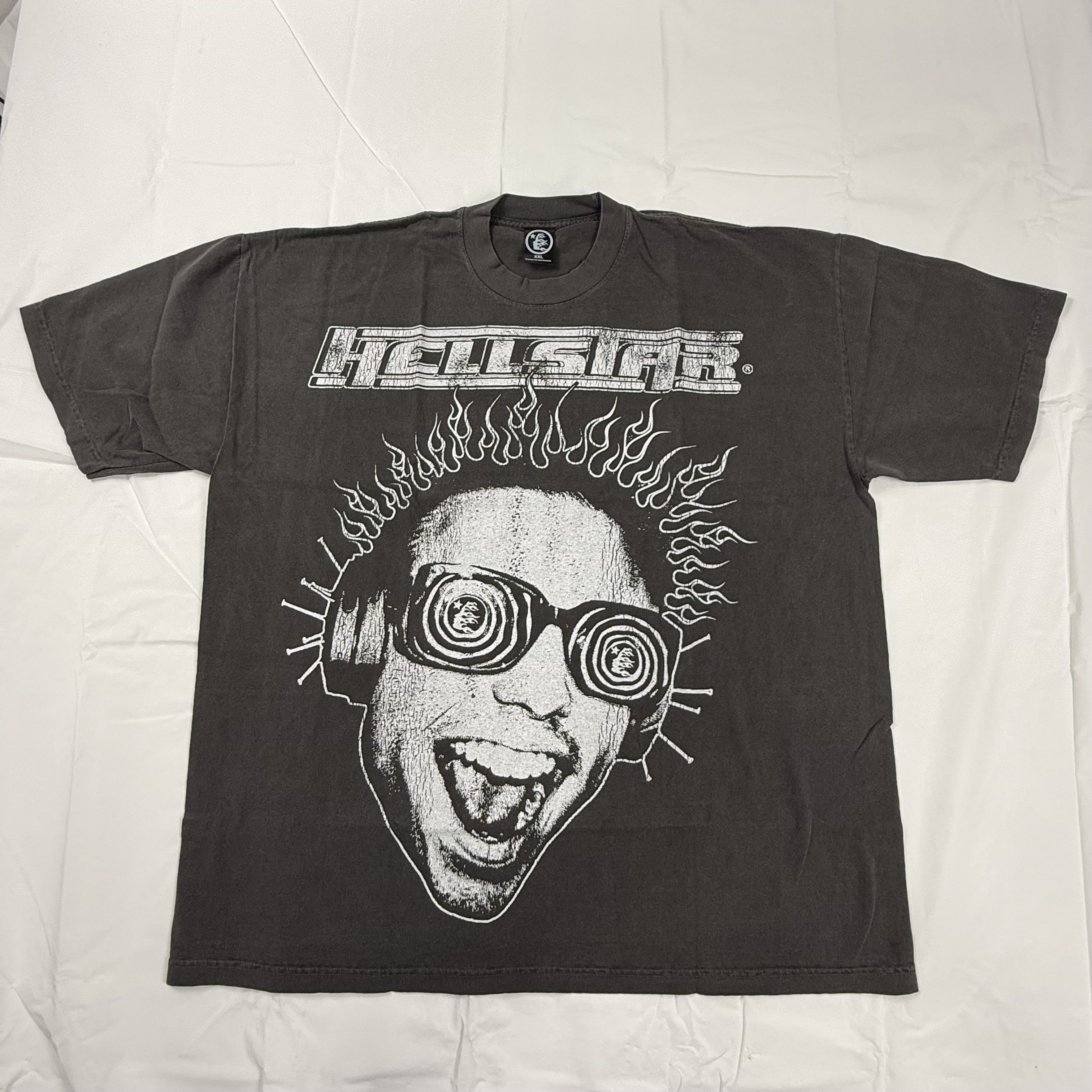 HELLSTAR Hellstar Overseas Fall 2023 Exclusive Washed Black Tee Size US XXL / EU 58 / 5 - 1 Thumbnail