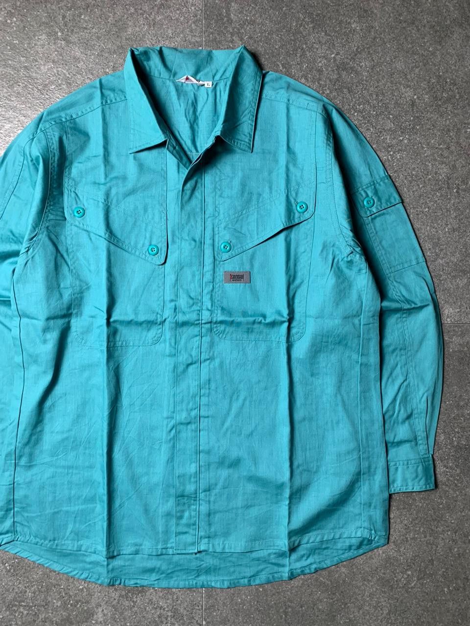 Kansai Yamamoto 1990s Kansai Uniform Hidden Button Work Shirt Size US L / EU 52-54 / 3 - 2 Thumbnail